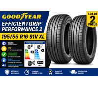 Lot de 2 Pneus GOODYEAR EfficientGrip Performance 2 195/55 R16 91V XL Été Neufs