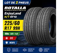 Lot de 2 pneus neufs 225/60 R17 99H ROTALLA EnjoyLand H/T RF10 SUV - Été