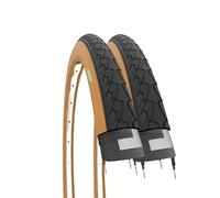 Lot de 2 pneus Noirs 700 x 35 C (37 - 622) pour vélo de Ville vélo Hybride