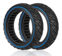 Lot de 2 pneus pleins 70/75-6,5 pour Segway GoKart Pro 2 - Roues de rechange avant/arrière - Pneu de scooter 10" antidérapant - Pneu de scooter anti-explosion - En caoutchouc plein