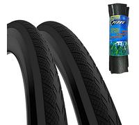 Lot de 2 pneus pliables 700 x 25 C (25 - 622) anti-perçage routier Deestone on Off Road Racing Big Bike