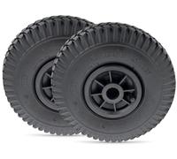 Lot de 2 pneus pneumatiques haute performance au format standard 260 x 85 mm pour chariot, diable, brouette