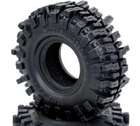 Lot de 2 pneus RC 1,9 Mud Slingers Super Grip Crawler - Hauteur : 120 mm - Convient pour jante de 1,9"