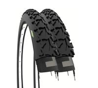 Lot de 2 pneus VTT 26 x 1,90 (50 - 559), pneus de Moto pour Adulte, Noir