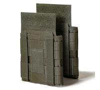 Lot de 2 Poches Latérales Molle, Porte-plaques de Protection pour Gilet Tactique, Pochette Latérale Ajustable pour Équipement Outdoor(Green)