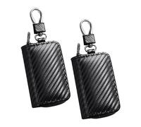 Lot de 2 poches noires pour clés - Avec blindage du signal de clé - Étui portable multifonction - Accessoire pratique - En cuir