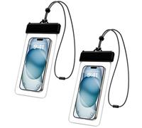 Lot de 2 Pochette Étanche Smartphone, Sac étanche IPX8 pour Téléphone iPhone 17 Air 16 15 14 13 12 11 Pro Max XS Max XR XS, Galaxy S25 24 23 Ultra, Huawei P70 Pro, Jusqu'ą 7.0 Pouces