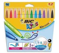 Lot de 2 Pochettes 12 feutres de coloriage VISACOLOR. Pointe extra-large. Coloris assortis G