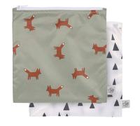 Lot de 2 pochettes à snack renard multicolore TU