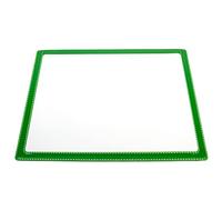 Lot de 2 pochettes aimantées avec bordure verte, pochette magnétique format A5 150x225mm