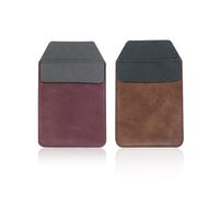 Lot de 2 pochettes de protection de poche en cuir synthétique pour chemises, manteaux de laboratoire, pantalons, stylos - Poche multifonction pour stylos, pointeurs, crayons et cartes de notes (rouge