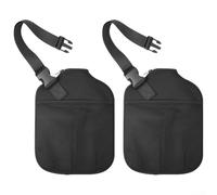 Lot de 2 pochettes de rangement pour raquette de pickleball avec barrière rembourrée et compartiment latéral en maille et organisation multi-articles pour les jours de match