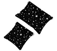 Lot de 2 pochettes en éclats d'obus pour sac à main, étoiles esthétiques et lune-1090, trousse de maquillage étanche, pochette portable pour femme, Multicolore 04, A：7.1x5.8in/18x14.8cm，B:4.7x4.5in