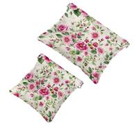 Lot de 2 pochettes en éclats d'obus pour sac à main, trousse de maquillage étanche Art Flower-760, pochette portable pour femme, Multicolore 09, A：7.1x5.8in/18x14.8cm，B:4.7x4.5in/12x11.5cm