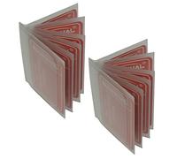 Lot de 2 pochettes en vinyle robuste pour portefeuille à deux ou trois volets Fabriqué aux États-Unis, neutre, Trifold wallet, Portefeuille à deux volets