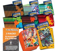 Lot de 2 pochettes d'entraînement d'élite Pokémon 65 pochettes, montrez vos cartes avec les pochettes promotionnelles ETB Pokémon, étuis pour cartes Pokémon