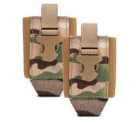 Lot de 2 Pochettes Tactiques Utilitaires, Sacs de Rangement Molle en Nylon 1000D, Sacs Banane Multifonctionnels pour l'Extérieur, pour l'EDC et l'Organisation du Matériel(CP)