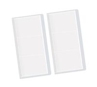 Lot de 2 pochettes transparentes avec ou sans fermeture à pression pour un rangement sécurisé et une récupération facile des fichiers