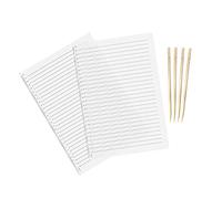 Lot de 2 pochoirs à lignes droites - 28 cm - Pochoir A4 pour dessin au trait - Guide de lettrage - Règle transparente - Outil d'écriture avec stylo pour écriture droite