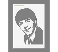 Lot de 2 pochoirs en Mylar « Paul McCartney » réutilisables A5/A4/A3 190 microns (A5 210 x 145 mm)