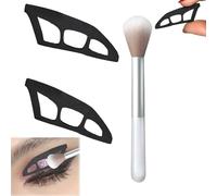 Lot de 2 pochoirs pour fard à paupières, fard à paupières pour les yeux, Eyetour Your Glam Bestie, outil de maquillage professionnel rapide des yeux, gabarit d'eyeliner pour femme (2 pièces)
