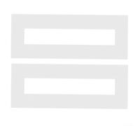 Lot de 2 pochoirs réutilisables en silicone pour parc de stationnement, gabarit de marquage routier droit de 10,2 x 213,6 cm pour terrains de sport, entrepôts | Guide de peinture blanche pliable