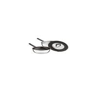 Lot de 2 poêles + 1 couvercle - 28cm/24cm Berghoff 1111048 acier inoxydable G