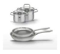 Lot de 2 poêles 24/28 cm et 2 faitouts 12/14 cm Elo Relief Passion Gris