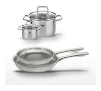 Lot de 2 poêles 24/28 cm et 2 faitouts 12/20 cm Elo Relief Passion