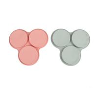 Lot de 2 poêles à œufs sans silicone pour plusieurs recettes, y compris œufs, crêpes, muffins, cupcakes et petits hamburgers (2)