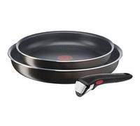 Lot de 2 poêles avec poignée amovible Tefal Ingenio Easy Plus 2 PO 24 et 28 cm Noir Noir Black coffee G