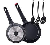 Lot de 2 poêles de 20 à 24 cm + lot de 3 ustensiles de cuisine San Ignacio.