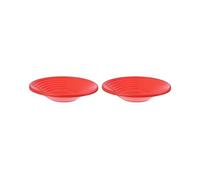 Lot de 2 poêles dorées à double fusil de 38,1 cm pour mines de pépites, dragage, panoramique de rivière, rouge