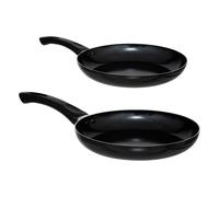 Lot de 2 Poêles en Aluminium "Induction" 24-28cm Noir