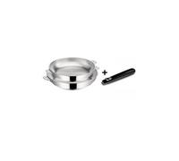 Lagostina Lot de 2 poêles Salvaspazio+ inox 24 et 28 cm avec poignée – 012138600003