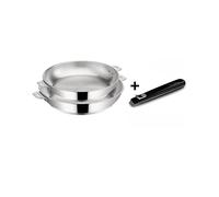 Lagostina Lot de 2 poêles Salvaspazio+ inox 24 et 28 cm avec poignée – 012138600003