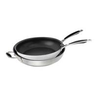 Lot de 2 poêles inox antiadhérentes Excell'Inox 28 et 32 cm Mathon