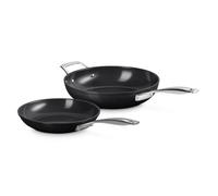 Lot de 2 poêles peu revêtement en céramique profondes 24,1 cm + Funda 27,9 cm Unico Le Creuset