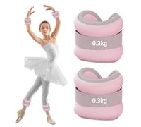 Lot de 2 Poids Cheville 0,3 kg, réglables Poids Poignet pour Pilates, adaptés aux débutants et aux enfants, Ankle Weights pour Gymnastique Jogging Exercice, Leste Cheville, Pilates Accessoires