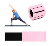 Lot de 2 Poids Cheville Réglables, Poids Poignet, Leste Cheville, Ankle Weights pour Exercice, Remise en Forme, Yoga, Pilates, Marche, Jogging, Danse, Aérobic, Musculation/0,45 kg Chacun