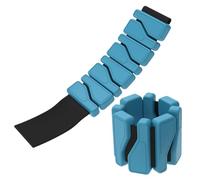 Lot de 2 poids de cheville - 17,8 x 7,6 x 1,3 cm - Sangle réglable en silicone pour poignet et cheville - Bracelet de pilates et de fitness - Support pour la marche, le ballet, le yoga, l'aérobic