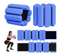 Lot de 2 poids de poignet (0,5 kg chacun), poids réglables pour poignet et cheville pour homme et femme, ensemble de poids portables pour bras et jambes pour la marche, le yoga, la natation, le