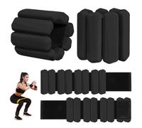 Lot de 2 poids de poignet (0,5 kg chacun), poids réglables pour poignet et cheville pour homme et femme, ensemble de poids portables pour bras et jambes pour la marche, le yoga, la natation, le