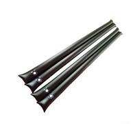 Lot de 2 poids lourds de bâche de piscine à double chambre, 240 x 30 cm, ancrages noirs remplis d'eau pour piscines creusées et hors sol, étanches Va