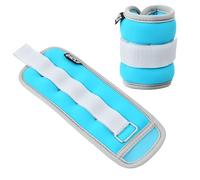 Lot de 2 Poids pour Cheville, 0,25 kg/0,5 kg/0,75kg Poids de Poignet, Poids Musculation Poignet pour Femmes Hommes Enfants, Manchettes de Poids pour Gymnastique Jogging Exercice (Bleu,2x0,25kg)