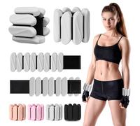 Lot de 2 poids pour poignets, portables pour femmes et hommes, poids réglables pour les bras et les jambes, bracelets lestés en silicone pour la marche, le yoga, le pilates, la course, la danse, la