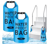 Lot de 2 poids universels pour échelle de piscine, remplissage facile et rapide du sable, sac étanche en PVC 250D avec bandes auto-agrippantes, film imperméable, fonctionne avec les marches de piscine
