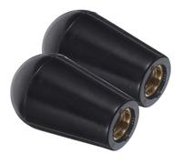 Lot de 2, Poignée pour Robinet à Bière en Plastique, Noire | Remplacement Simple pour Tirage, Prise Ferme et Nettoyage Facile, Usage Bar et Brasserie