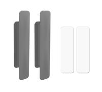 Lot de 2 poignées à coller pour portes d'armoire, sans perçage, poignées de tiroir sans perçage