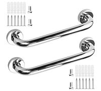 Lot de 2 poignées antidérapantes, Barre d'appui en Acier Inox Poignée de Baignoire de Salle de Bain, Barre d'Appui en Murale Poignée de Douche conviennent aux personnes âgées et aux enfants, 30 cm